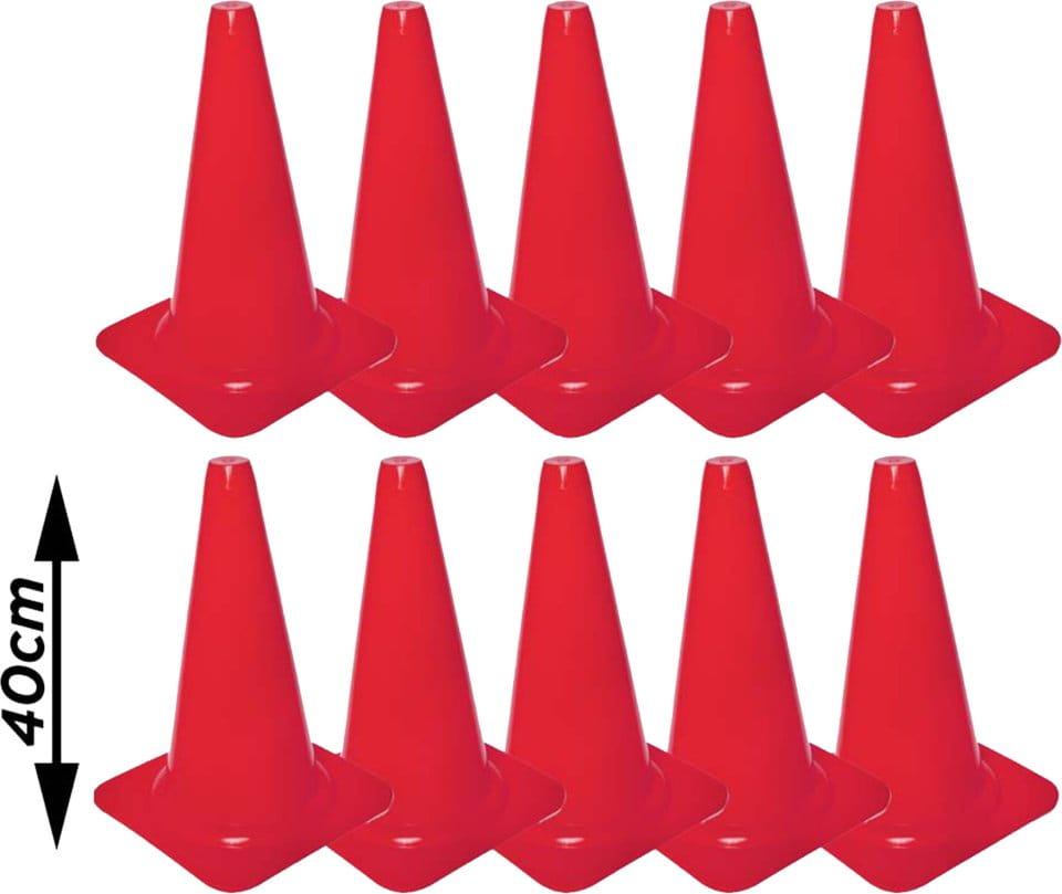 Harjoituskartiot Cawila marking cone L 10er Set 40cm