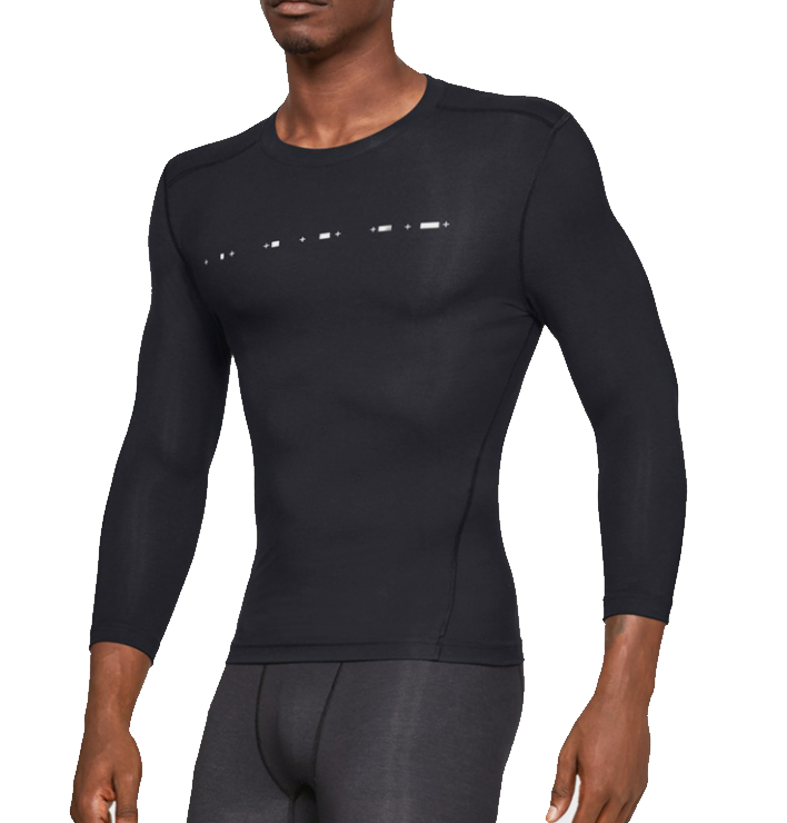 Pitkähihainen t-paita Under Armour Recovery Compression 3/4 Sleeve-BLK