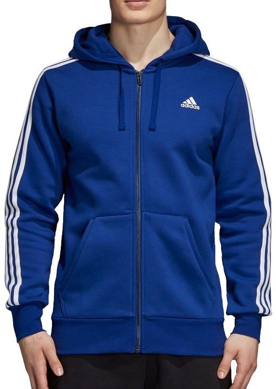 Hupparit adidas Sportswear Essentials 3-Stripes FZ Brushed Bluza