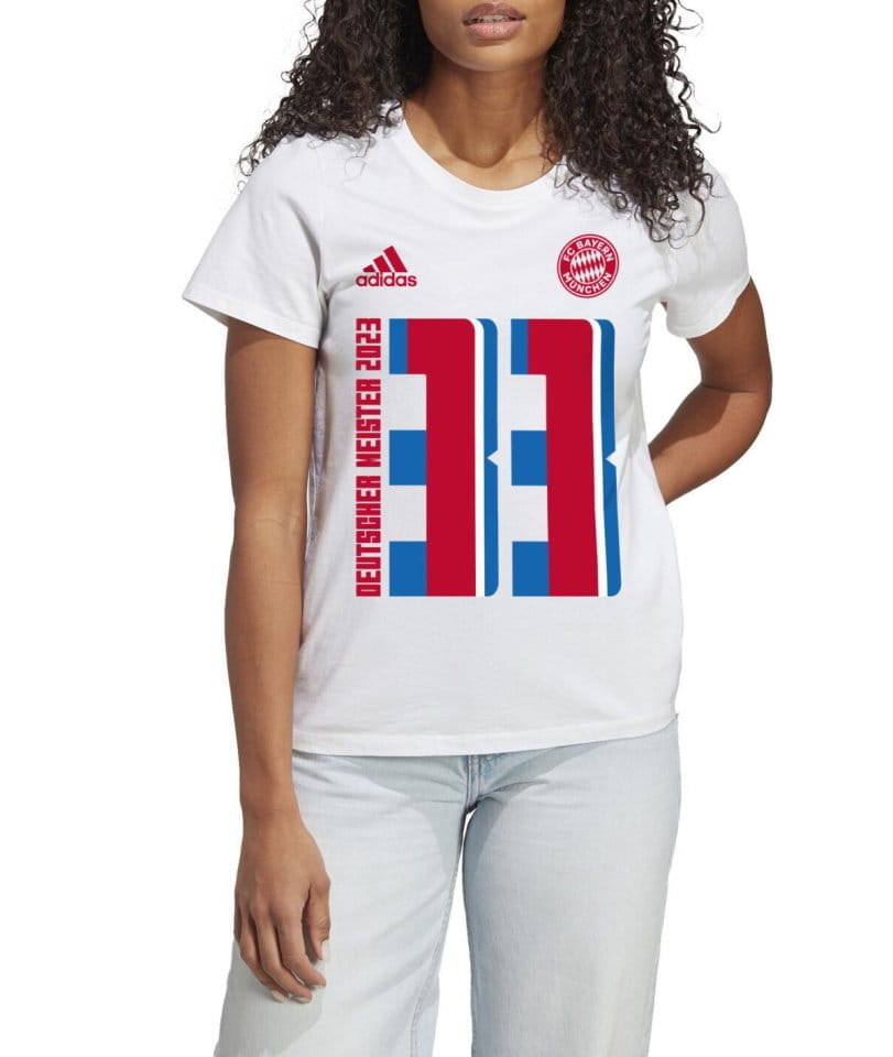 T-paita adidas FC Bayern Munchen Meister T-shirt 2023 W